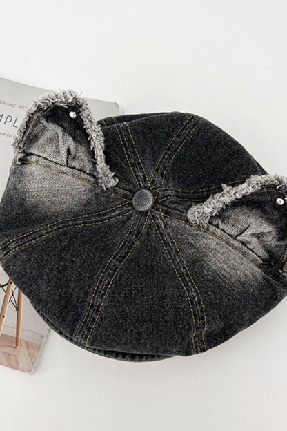 Denim Cat Ear Beret