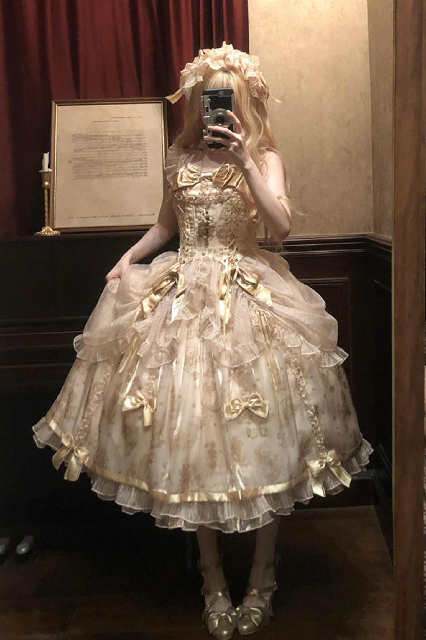 [pre-order Deadline: April 3] Gilded Fantasy Lolita Dress + Jumper Skirt