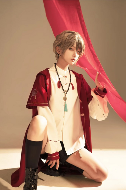 Bunny Hood Prince Outerwear + Shirt + Shorts