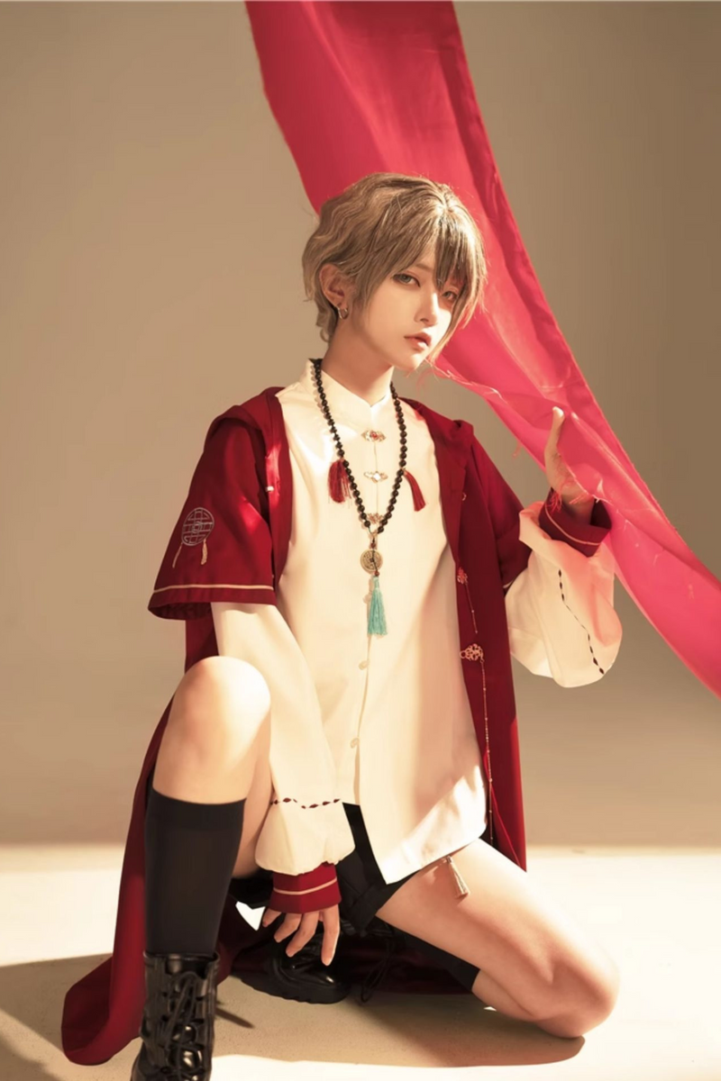 Bunny Hood Prince Outerwear + Shirt + Shorts