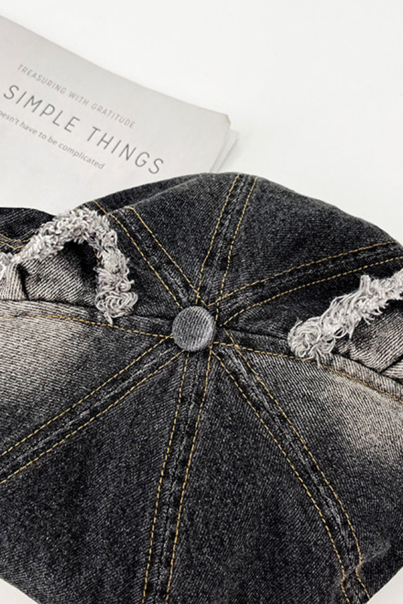 Denim Cat Ear Beret