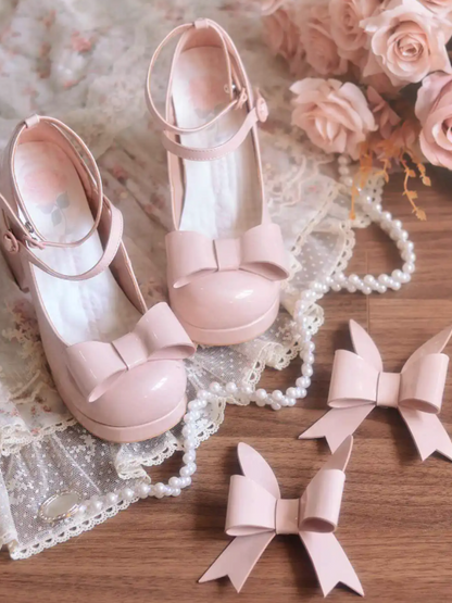 Bunny Ear Ribbon High Heels