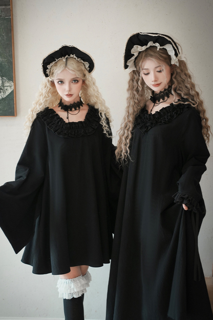 [pre-order] Gothic Doll Lolita Dress + Lolita Apron
