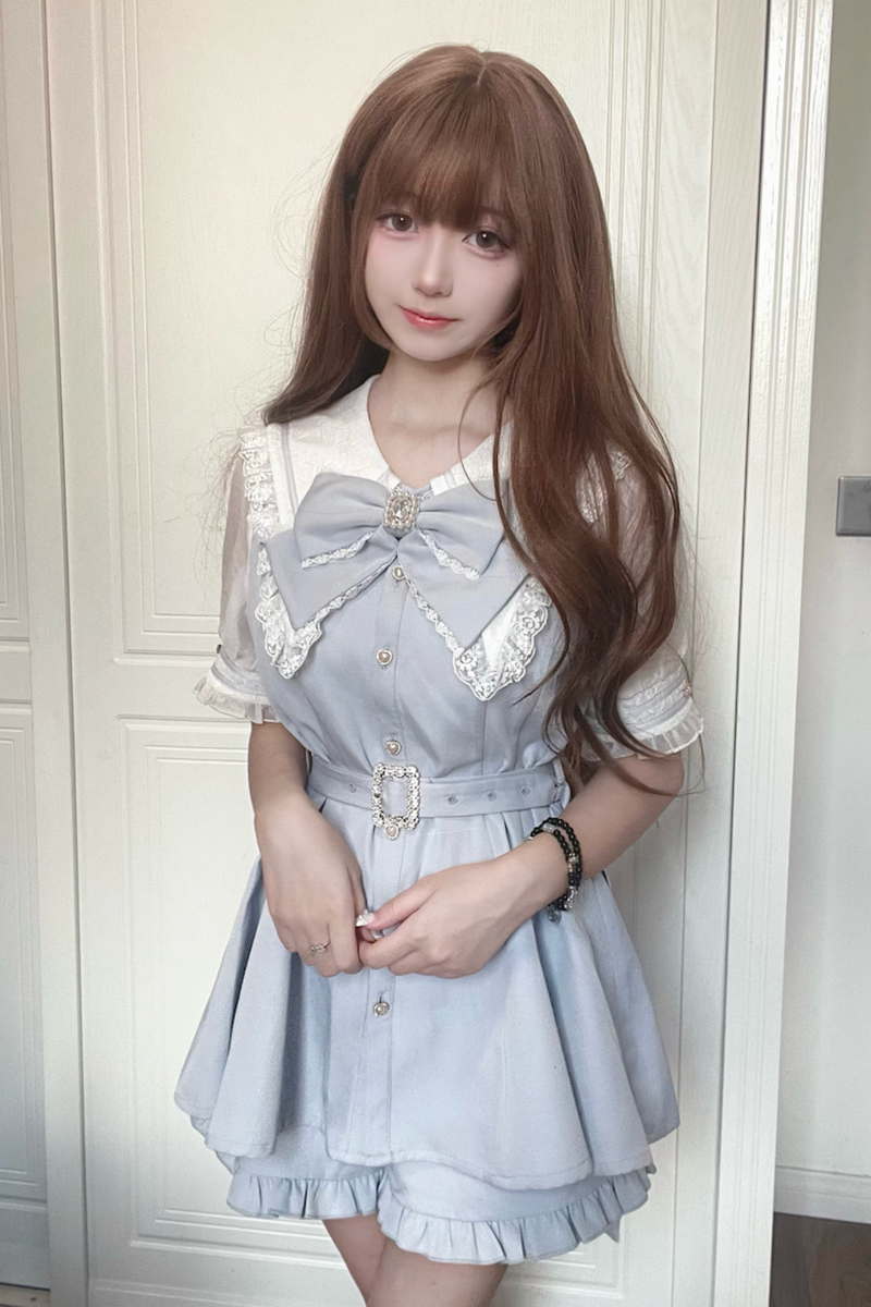 [pre-order] Dark Sweet Sailor Top + Ruffled Shorts
