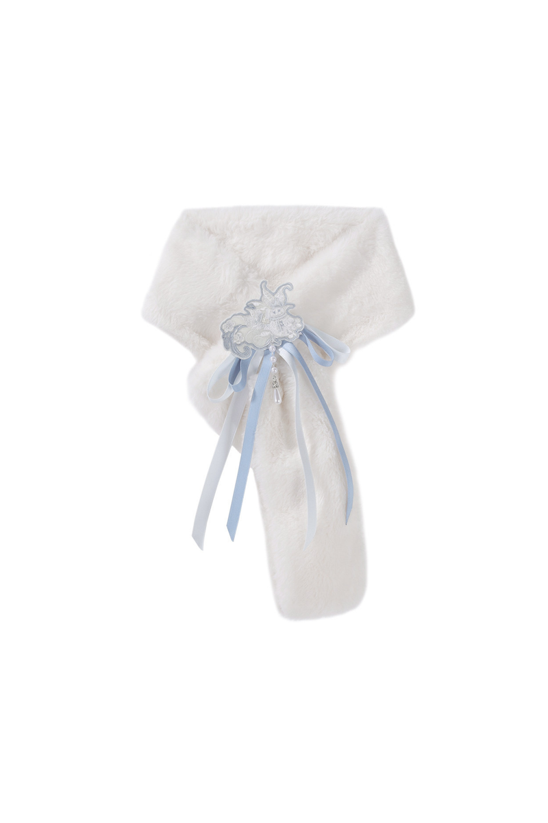 China Snow Lolita Jacket + Top + Skirt + Scarf