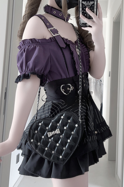 Pearl Quilted Sweetheart Bag