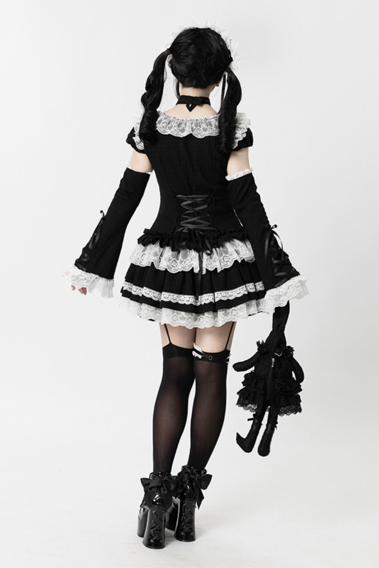 Gothic Doll Dress + Pants + Hairband