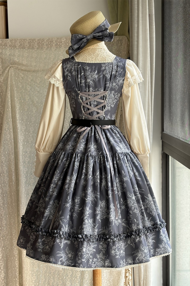 Sketch Wild Rose Lolita Jumper Skirt