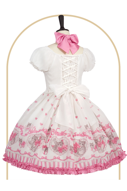 Sweet Girly Cat Jsk + Dress