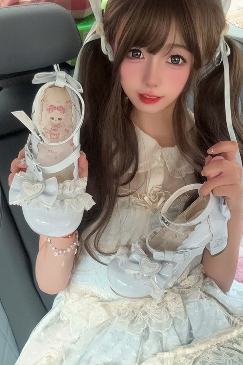 Lace Ribbon Lolita Shoes