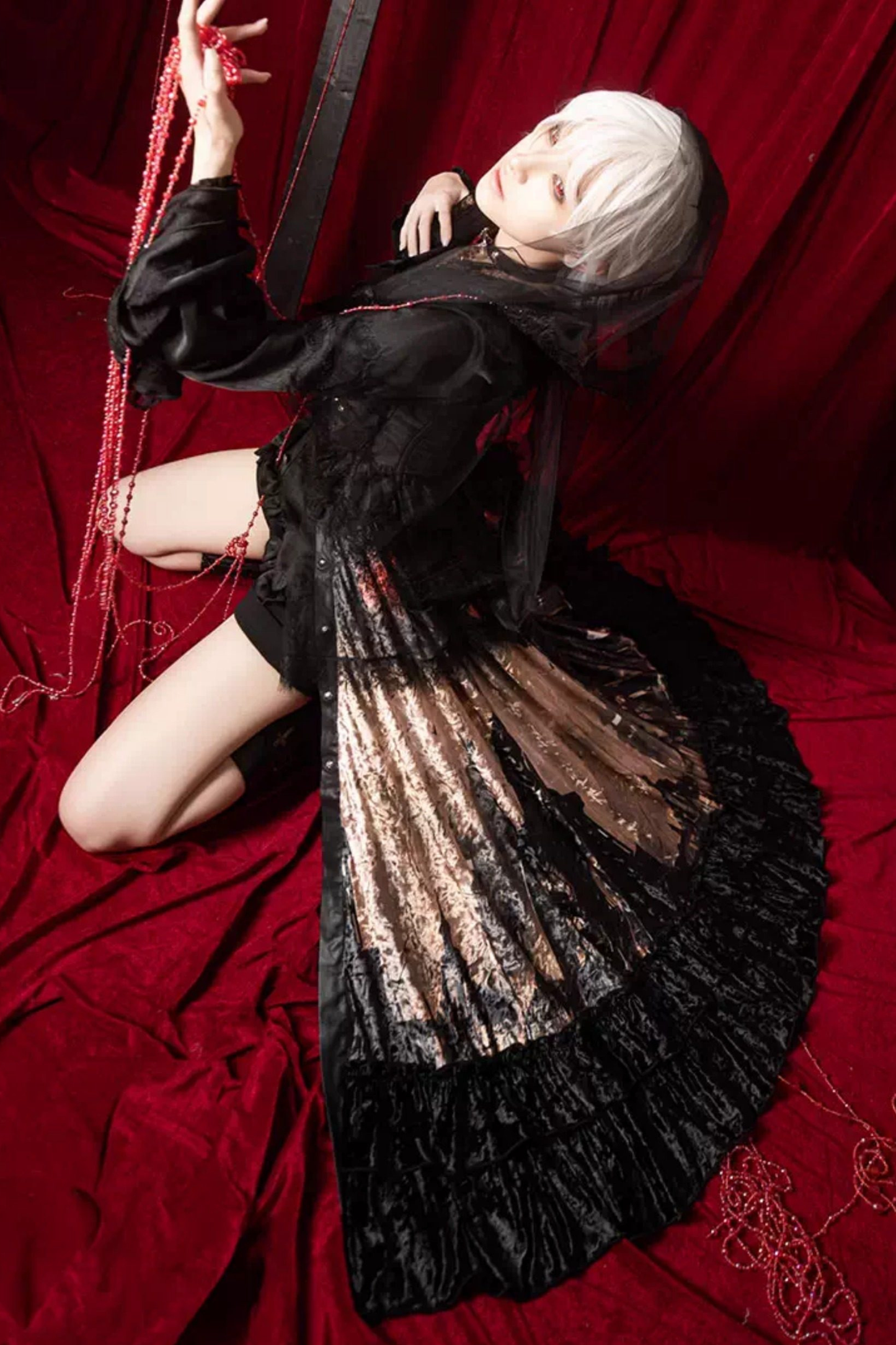 Gothic Lolita Dark Jumper Skirt + Shirt