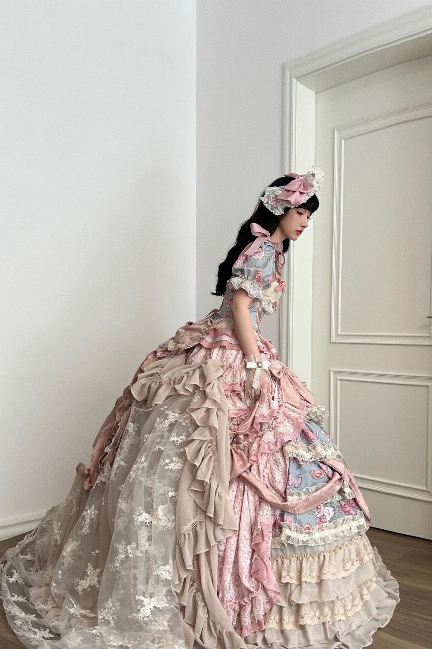 Jewel Rose Flower Marriage Lolita Set