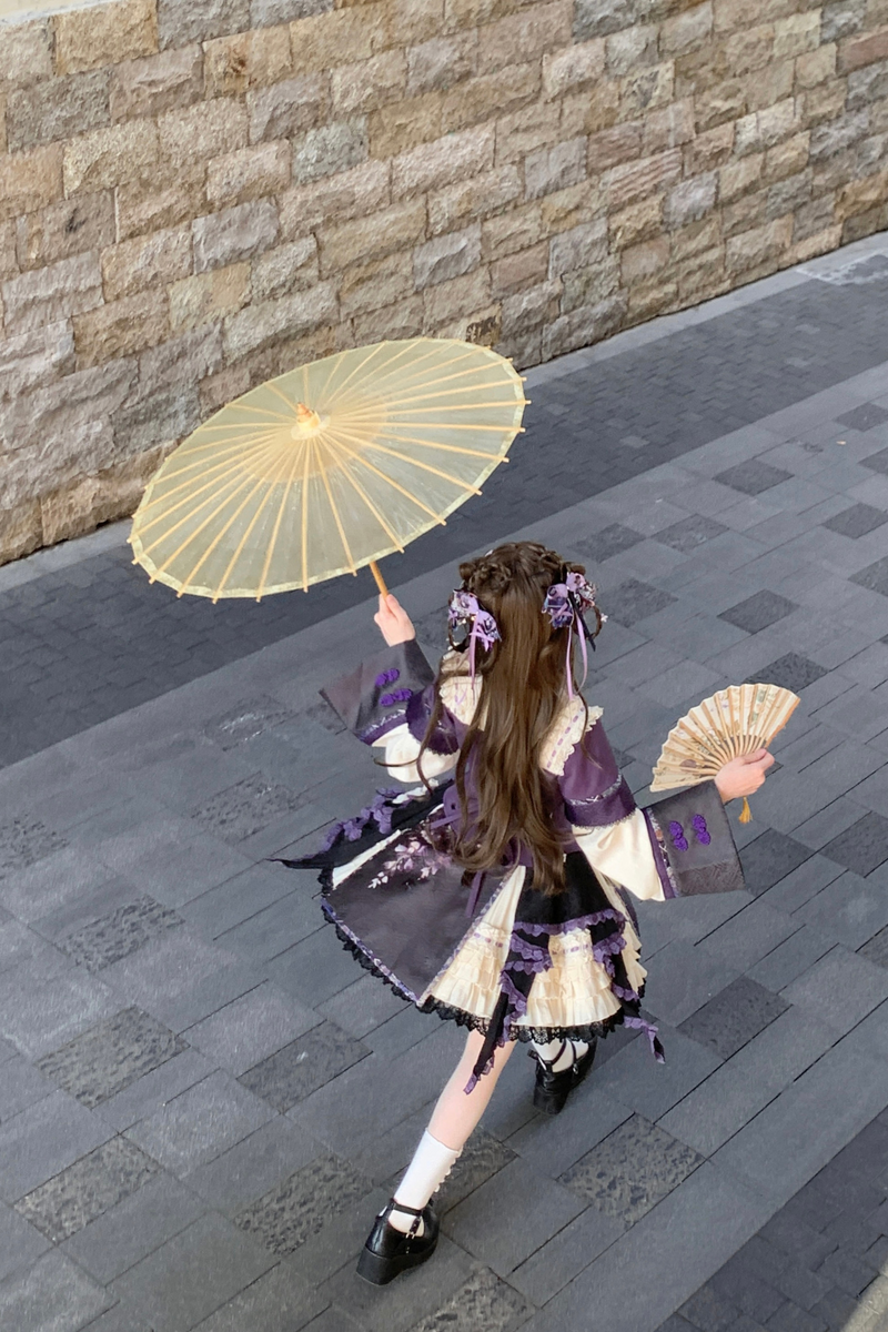 Chinese-style Girl Lolita Tops+skirt+headband+clip