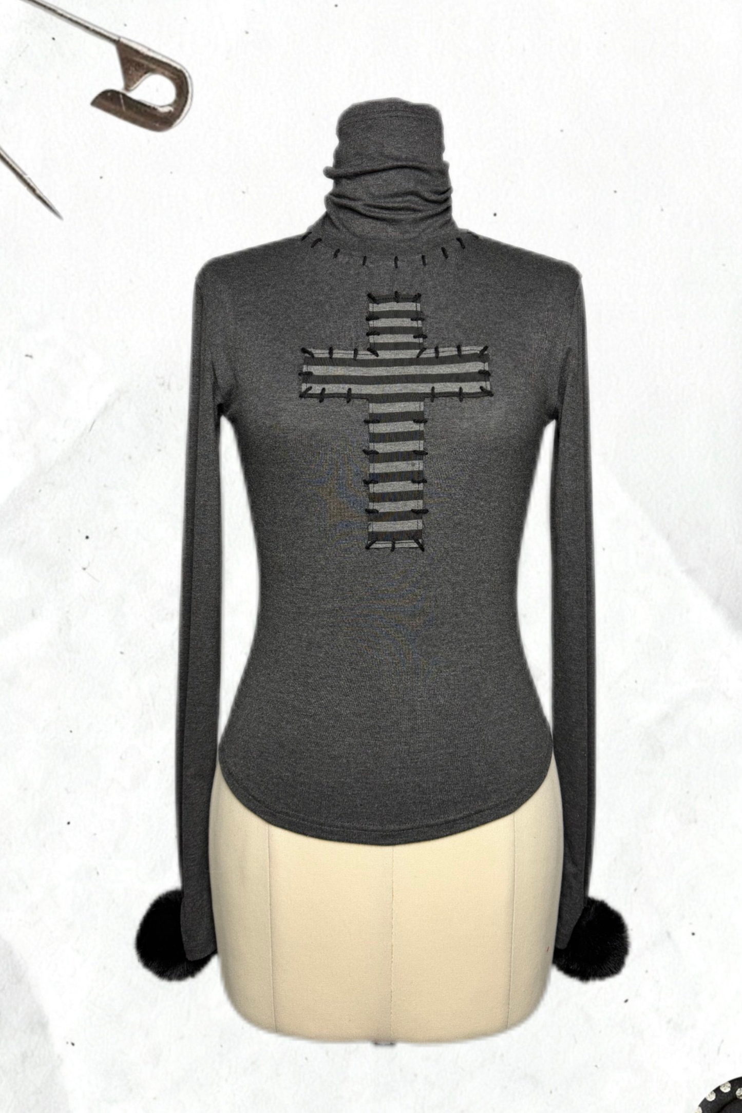 Cross Halter Neck Top + Pants Skirt + Pendant