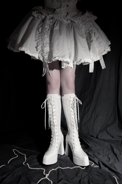 Demon Hunter Night Lace-up Boots