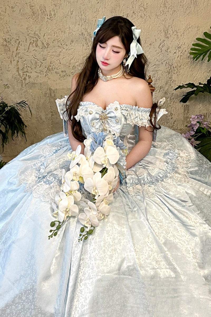 Wedding Moonlight Formal Dress + Veil