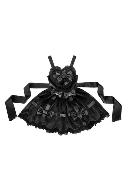 Sweetheart Lolita Suspender Skirt + Ruffle Neck Blouse + Petticoat