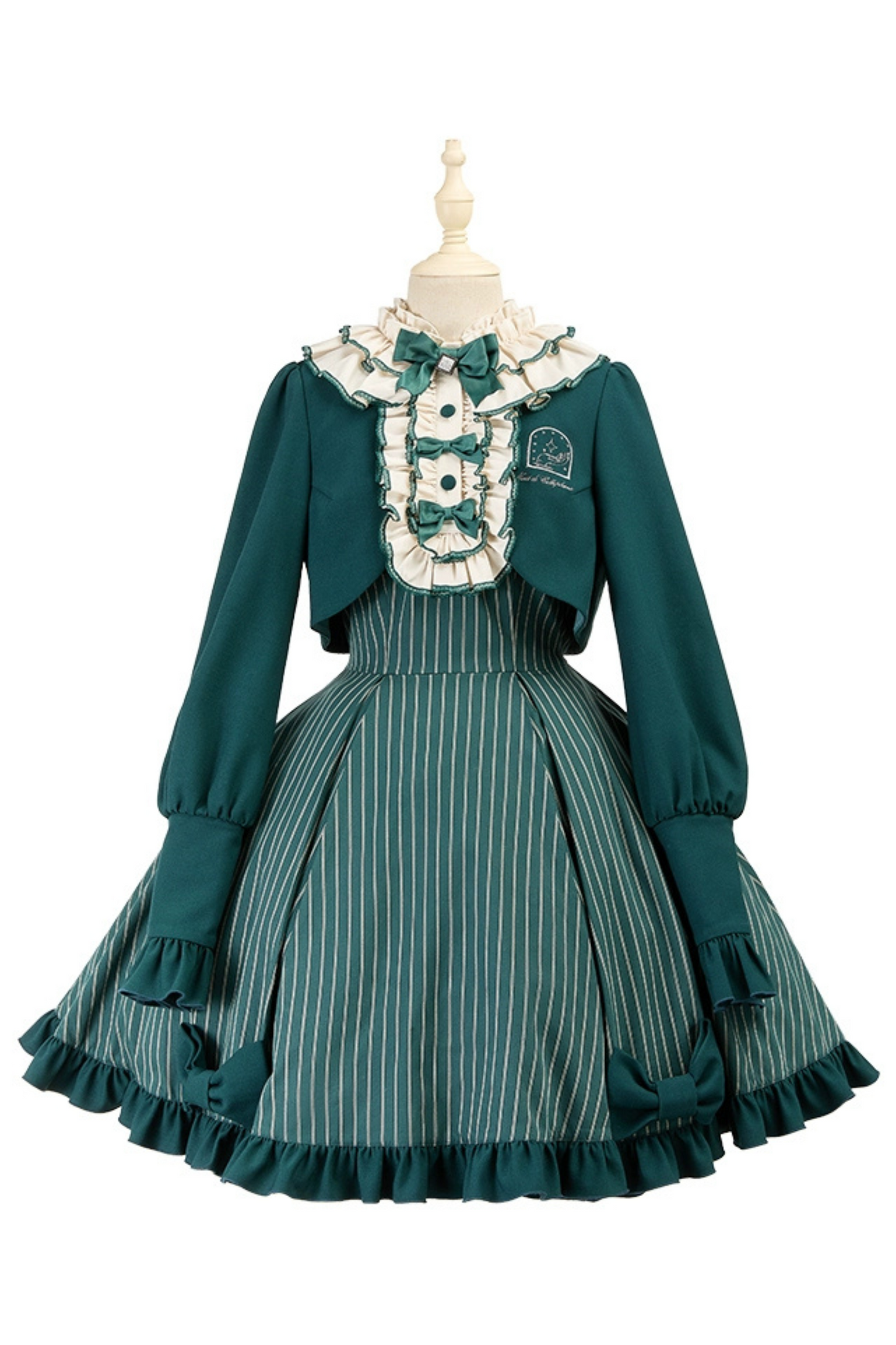 [pre-order] Retro College Lolita Dress + Sweet Ribbon Set