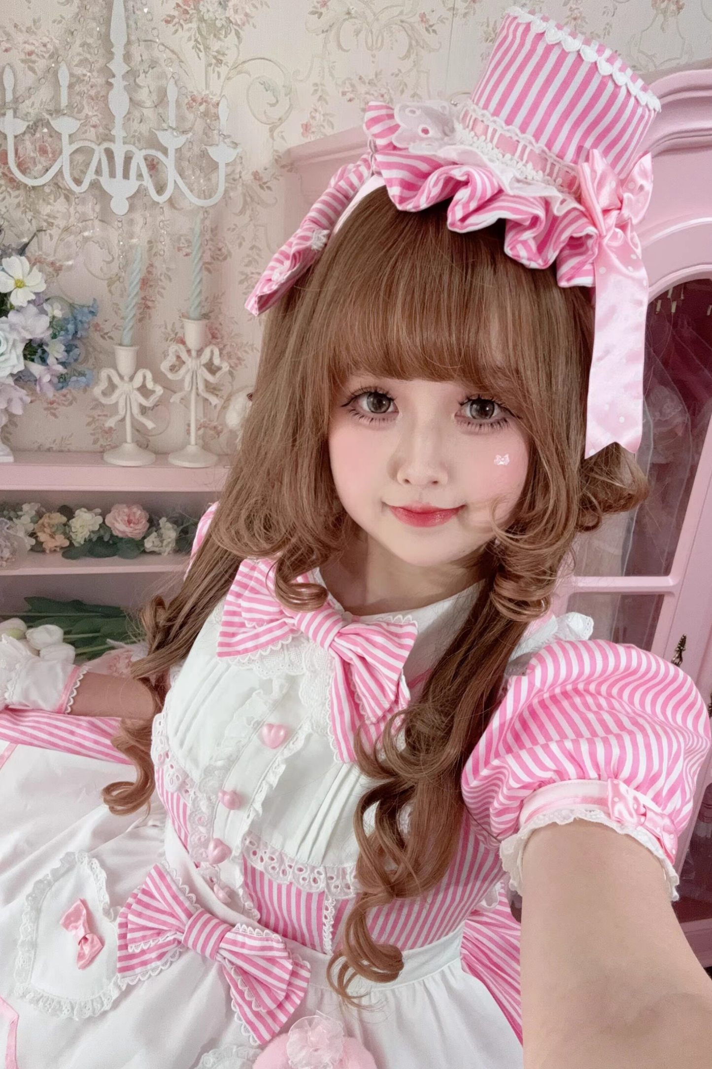 [pre-order] Retro Doll-like Lolita Dress + Hair Band + Clip + Bonnet + Hat