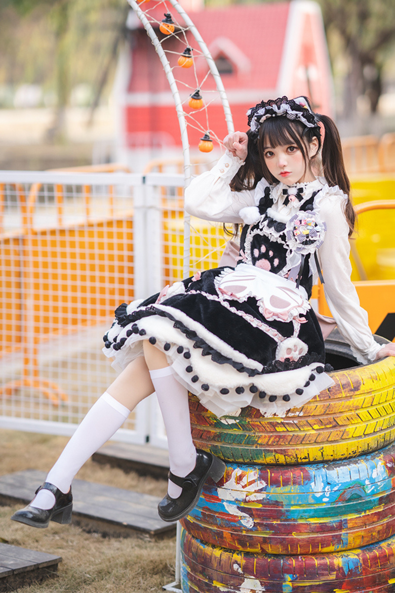 Sweet Girly Cat Lolita Set