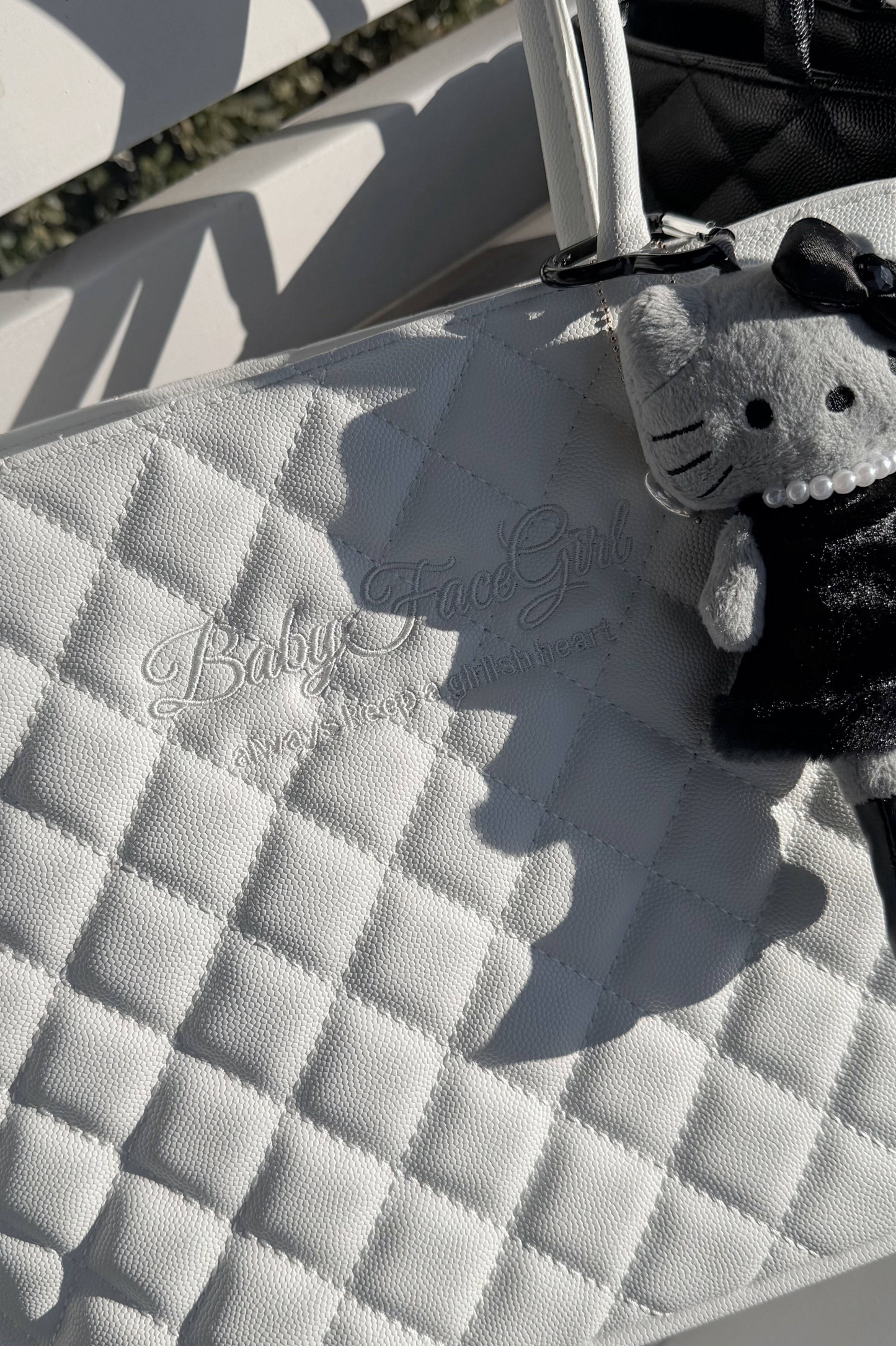 Sweet Quilted Tote Bag