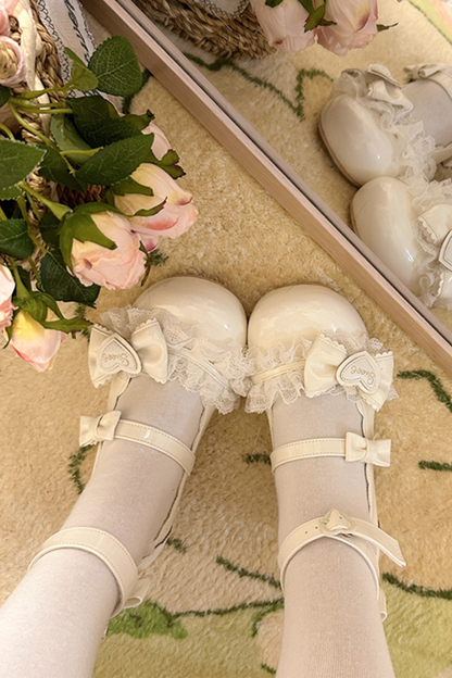 Lace Ribbon Lolita Shoes