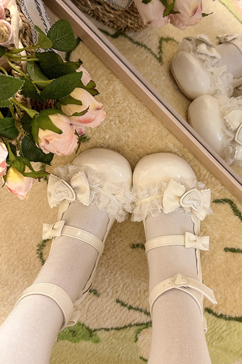 Lace Ribbon Lolita Shoes