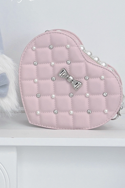 Pearl Quilted Sweetheart Bag
