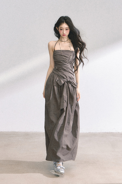 Halter Neck Long Dress