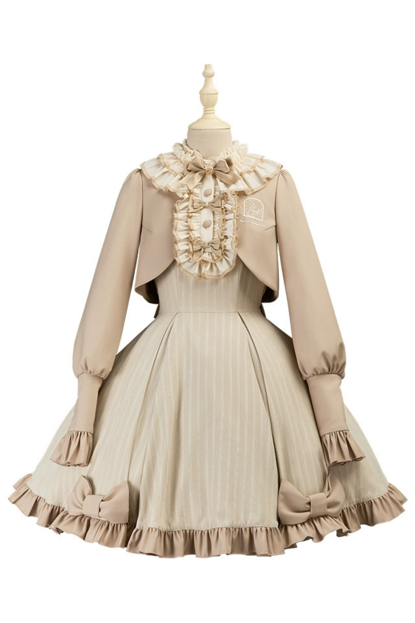 [pre-order] Retro College Lolita Dress + Sweet Ribbon Set