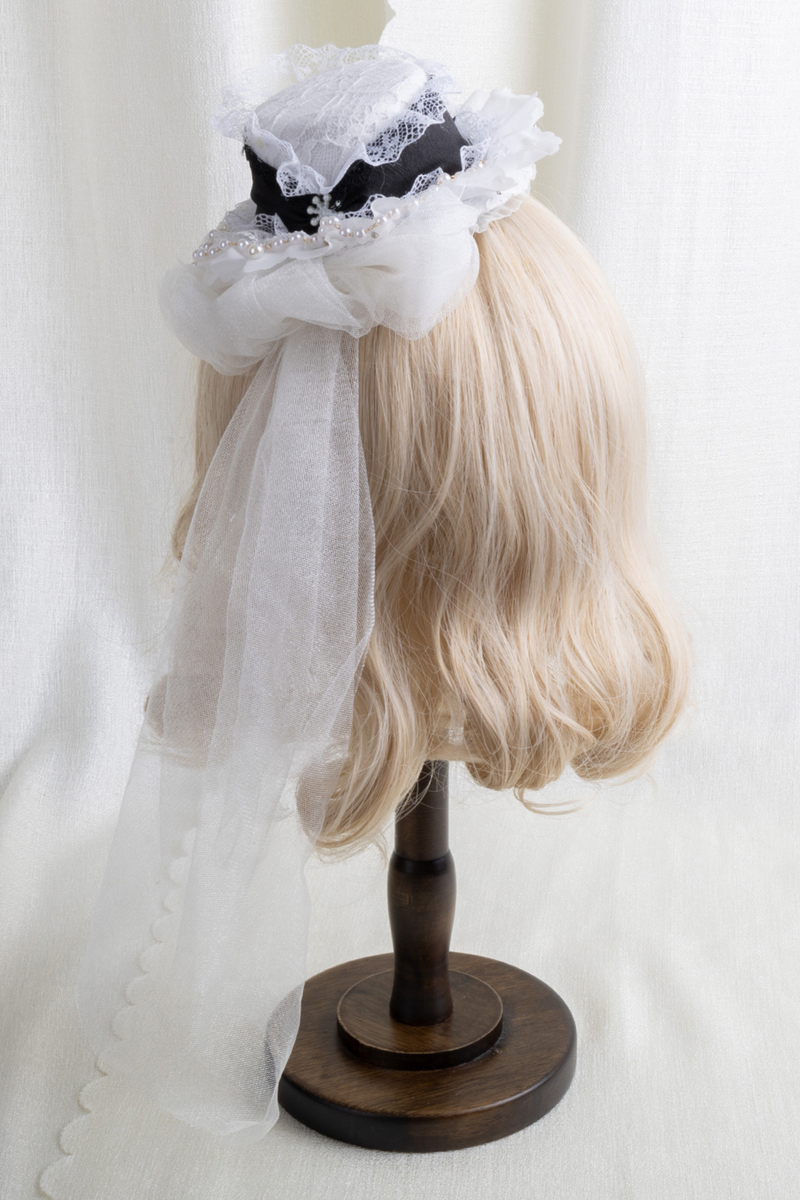 Lace Hat Lolita Clip