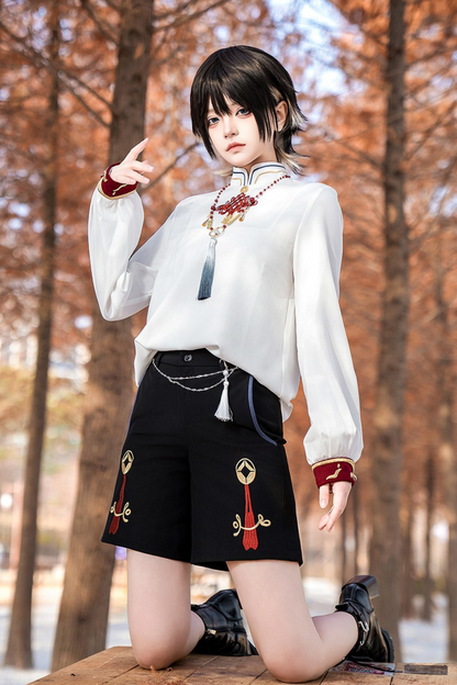 Treasure Chinese-style Element Hoodie Jacket Suit Set