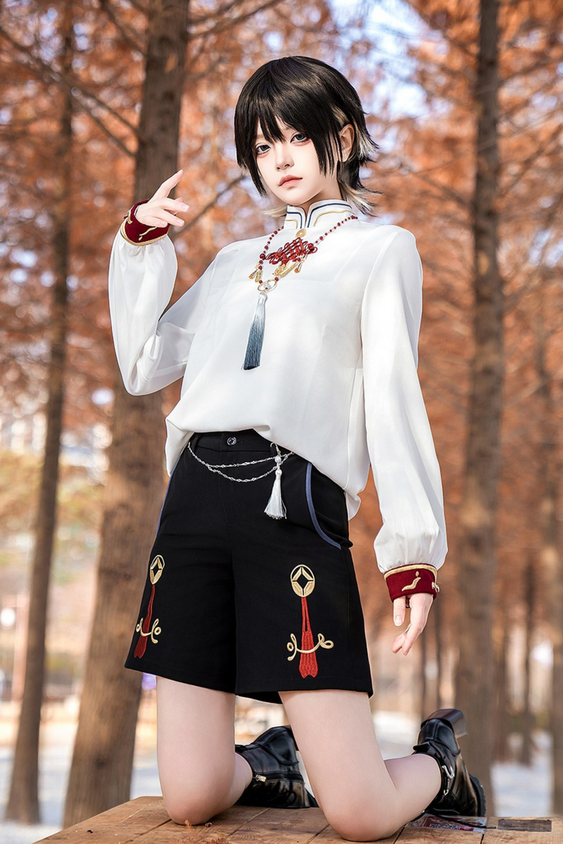 Treasure Chinese-style Element Hoodie Jacket Suit Set