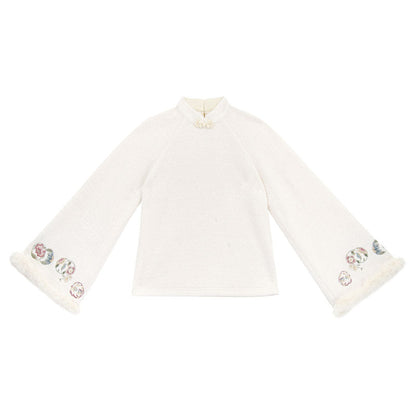 [pre-order] Stand Collar Vest and Lace Skirt Set