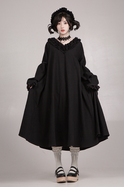 [pre-order] Gothic Doll Lolita Dress + Lolita Apron