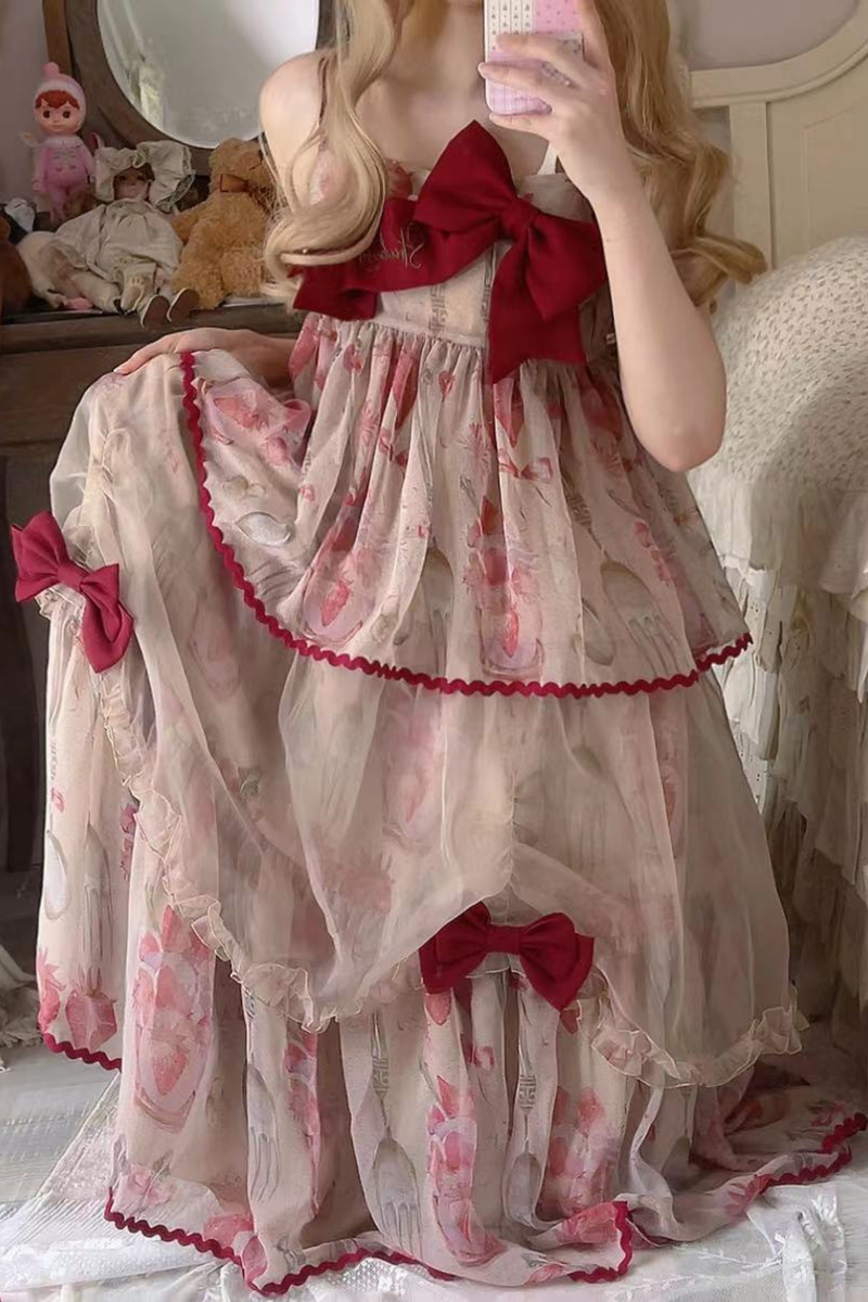 Strawberry Box Lolita Camisole Dress