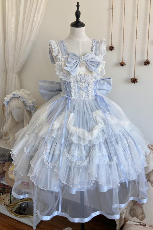 Sweet Ruffle Tiered Lolita Dress