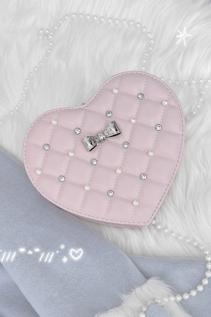 Pearl Quilted Sweetheart Bag