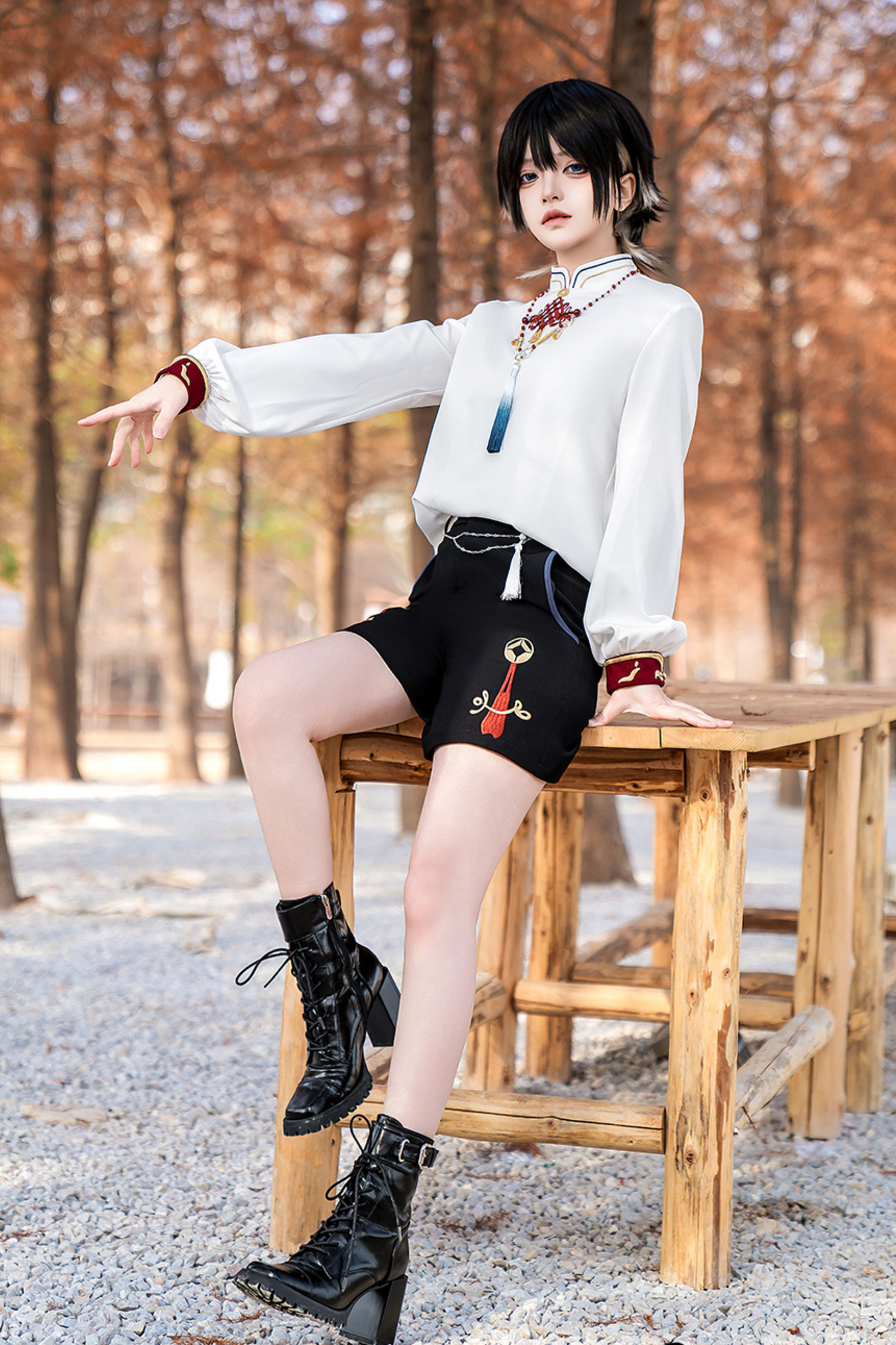 Treasure Chinese-style Element Hoodie Jacket Suit Set