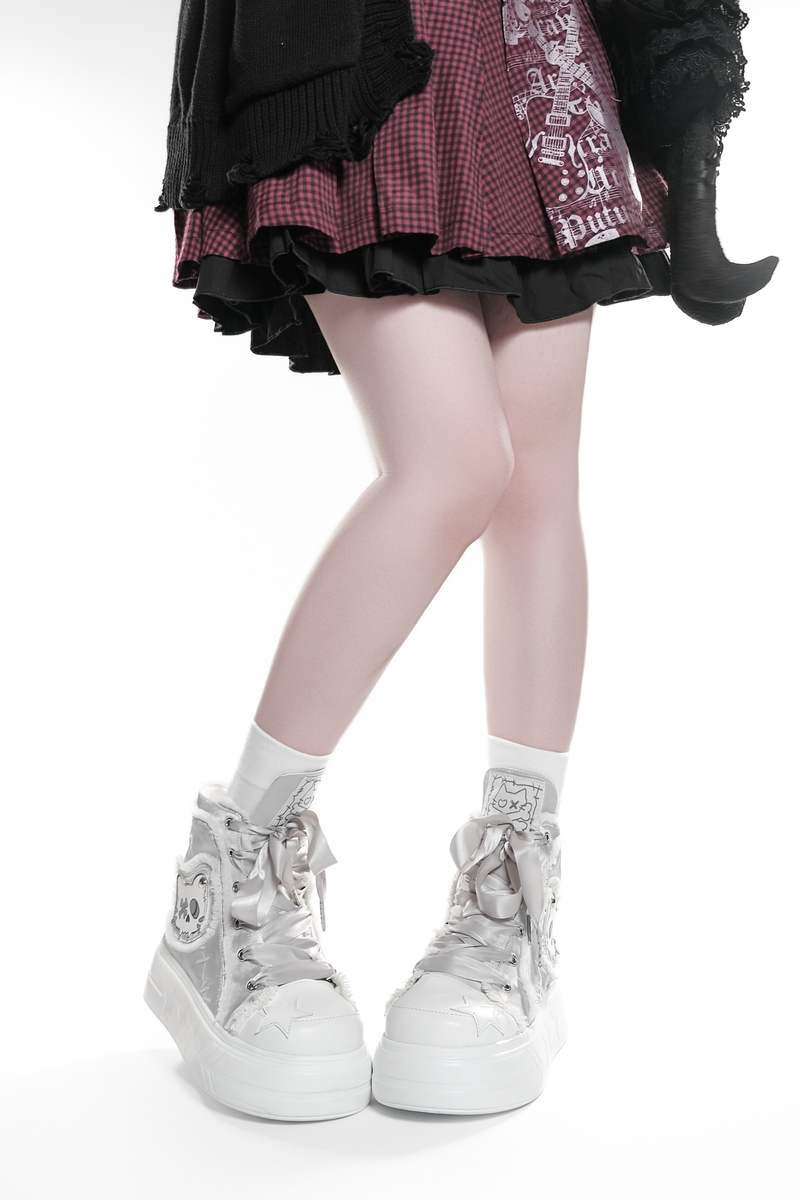 Dark Cat Canvas Sneakers