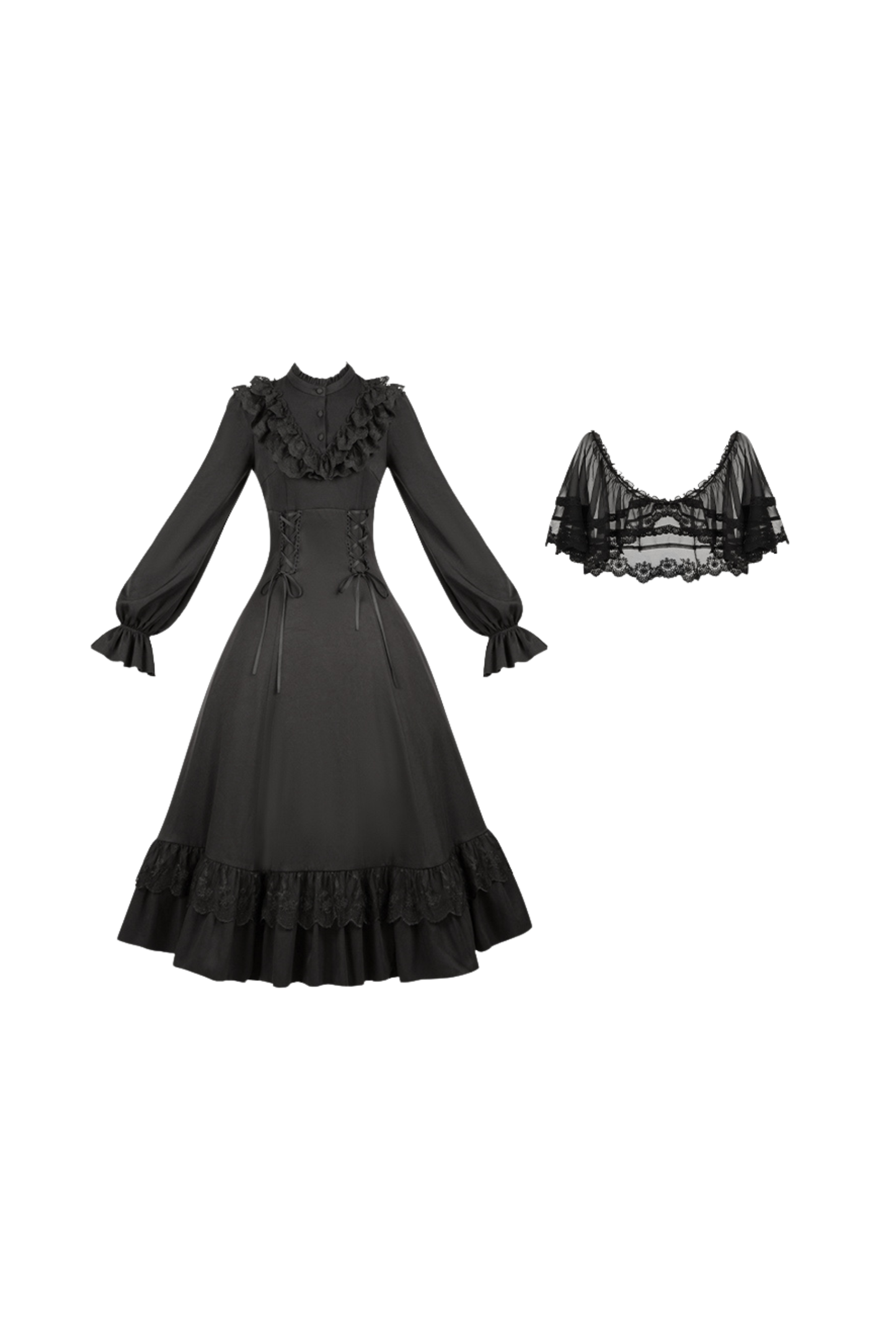Dress + Shawl + Ribbon + Headdress