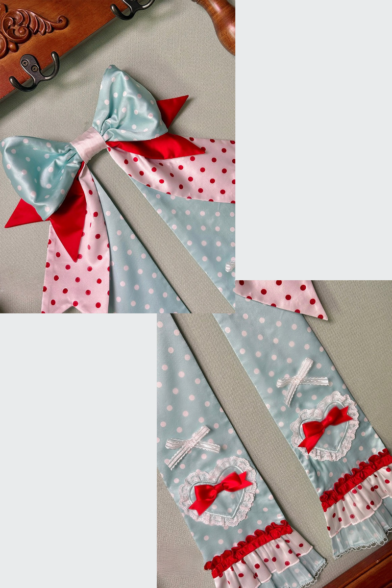 [pre-order Deadline: September 27] Twin Tiered Lolita Series Hair Accessories + Ribbon