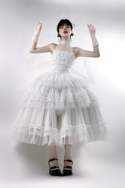 Lace Swan Lolita Camisole Dress