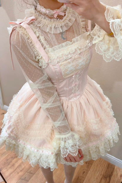 Sweet Jenny Lolita Jumper Skirt + Necklace + Hat + Headband