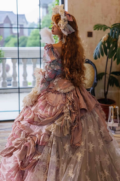 Jewel Rose Flower Marriage Lolita Set