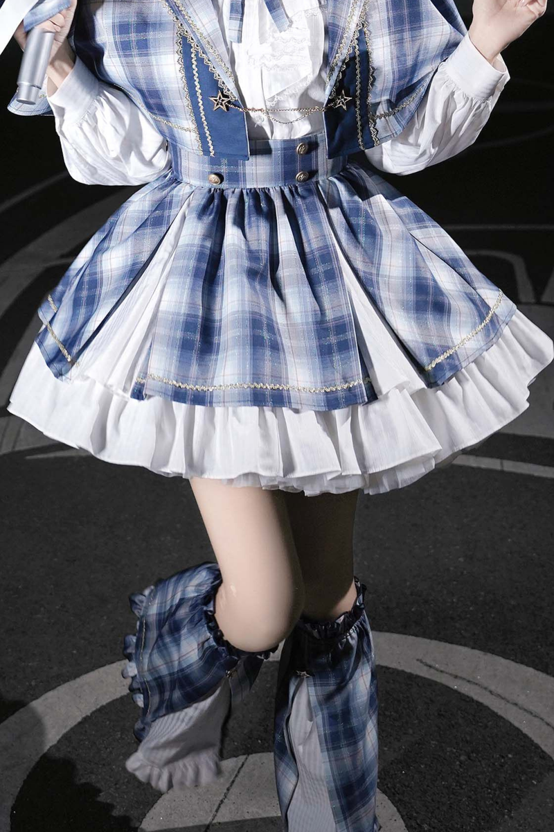 Starlight Idol Cosplay Cape + Shirt + Skirt + Leg Warmers