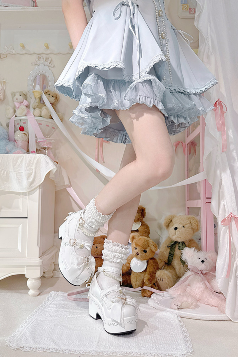 Sweet Girly Lace-up Shoes