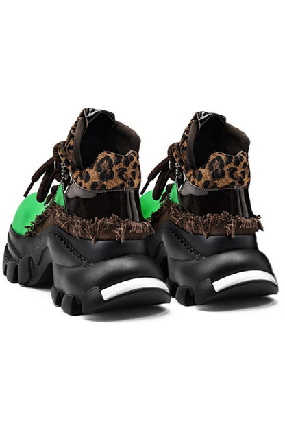 Leopard Y2k Chunky Sneakers