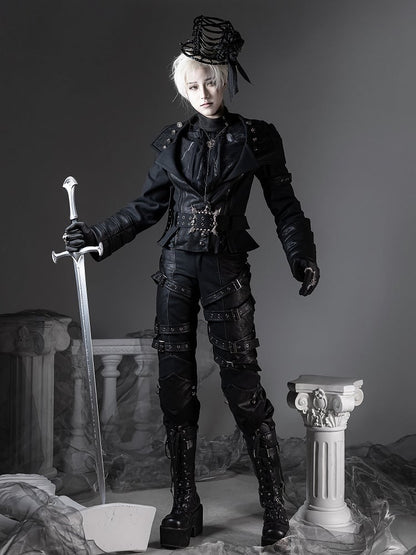 [pre-order Deadline: June 8] Phantom Knight Dark Gothic Prince Suit Full Set (jacket With Cape + Top + Pants)