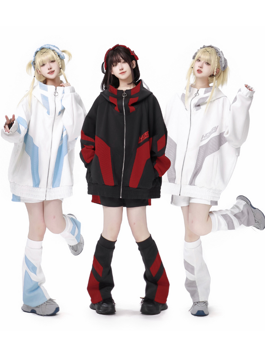 Subculture Jersey Jacket + Shorts + Headband + Leg Warmers